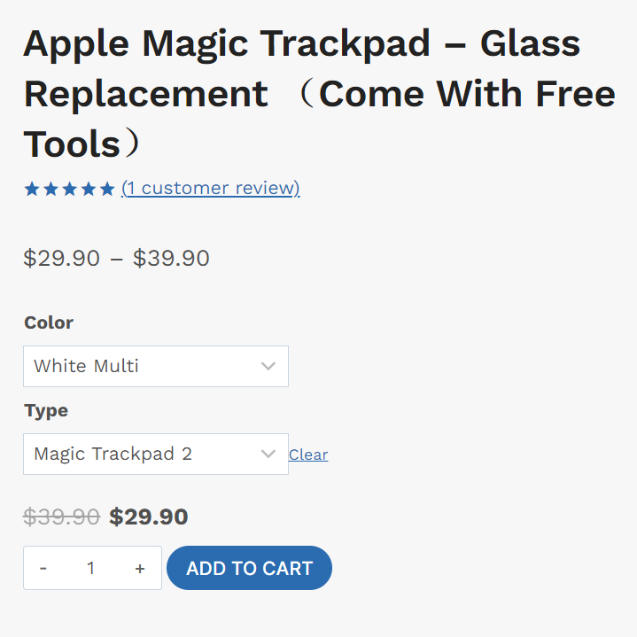 repair magic trackpad glass